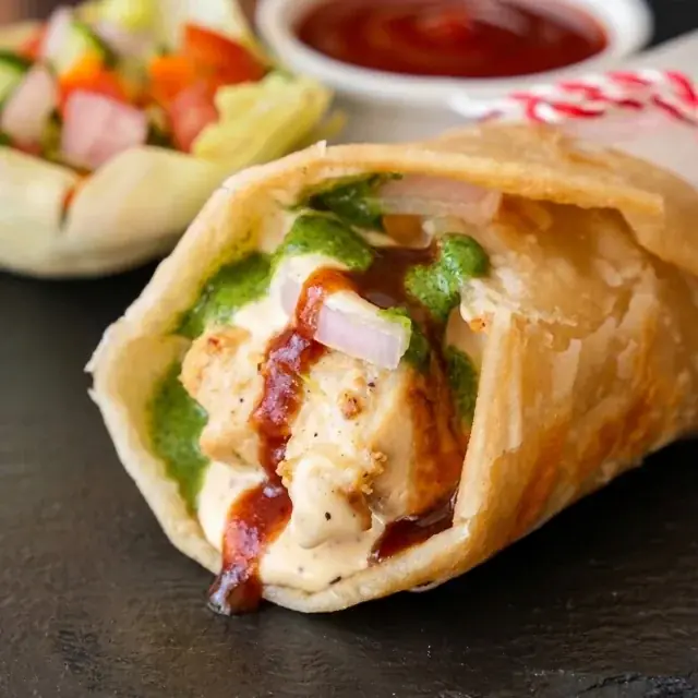 Malai Boti Chatni Roll